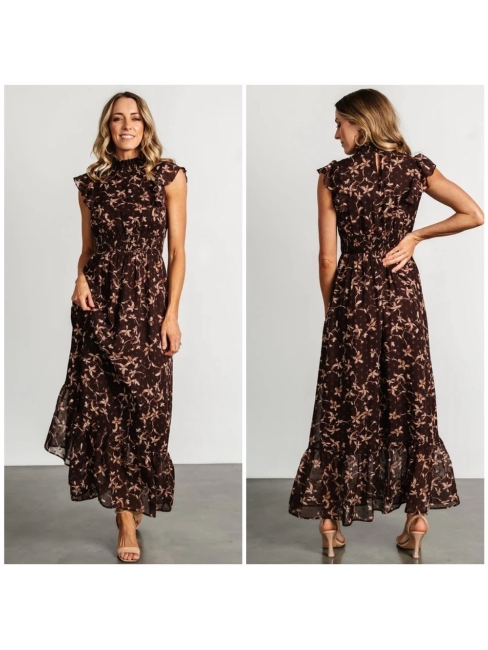 Baltic Born Keamy ruffle maxi dress